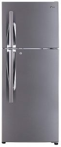 LG 260 L Frost Free Double Door 4 Star Refrigerator (Shiny Steel, GL-I292RPZL)