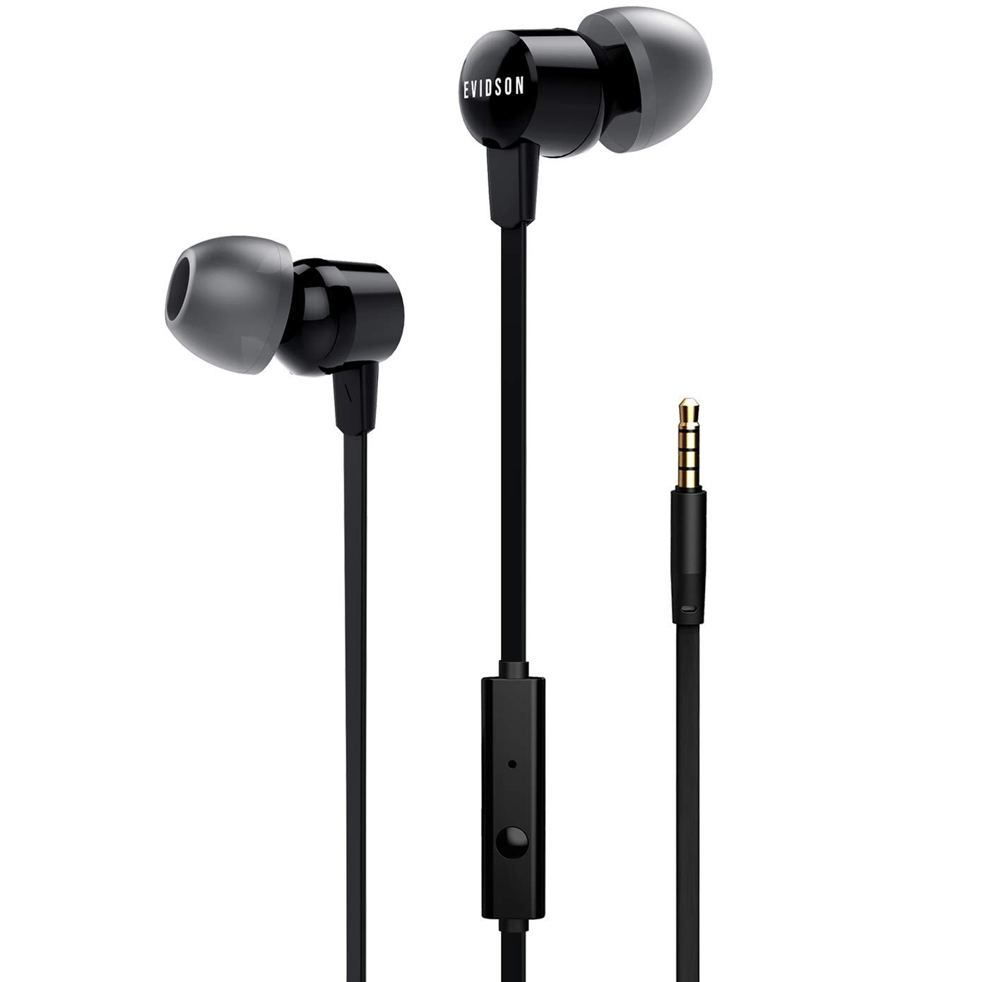 Evidson Vibe Black in-Ear Wired Earphone with Mic