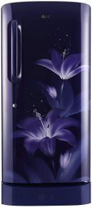 LG 215 L 5 Star ( 2019 ) Inverter Direct Cool Single Door Refrigerator (GL-D221ABGY, Blue Glow)