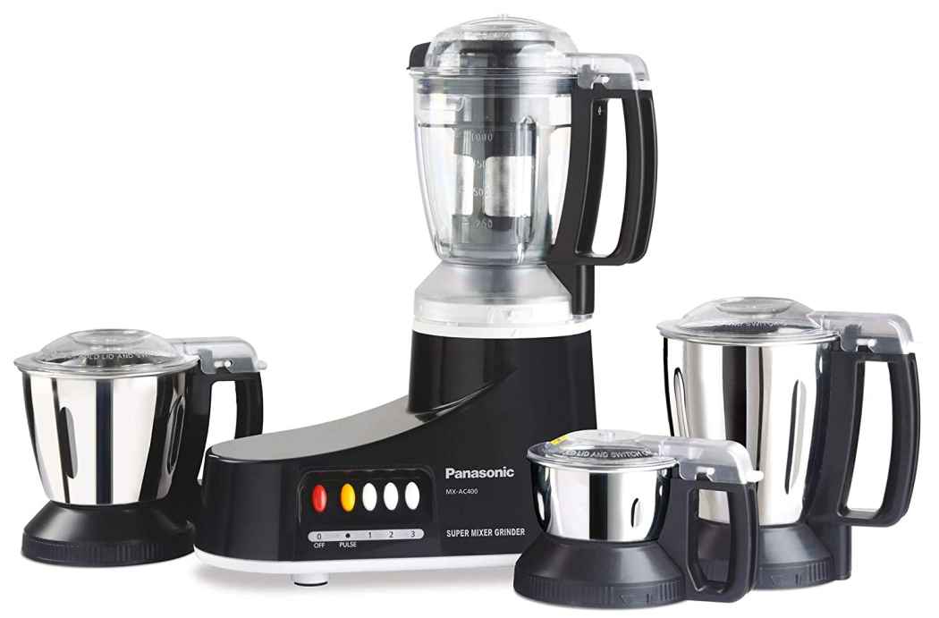 Panasonic 550-Watt Super Mixer Grinder with 4 Jars