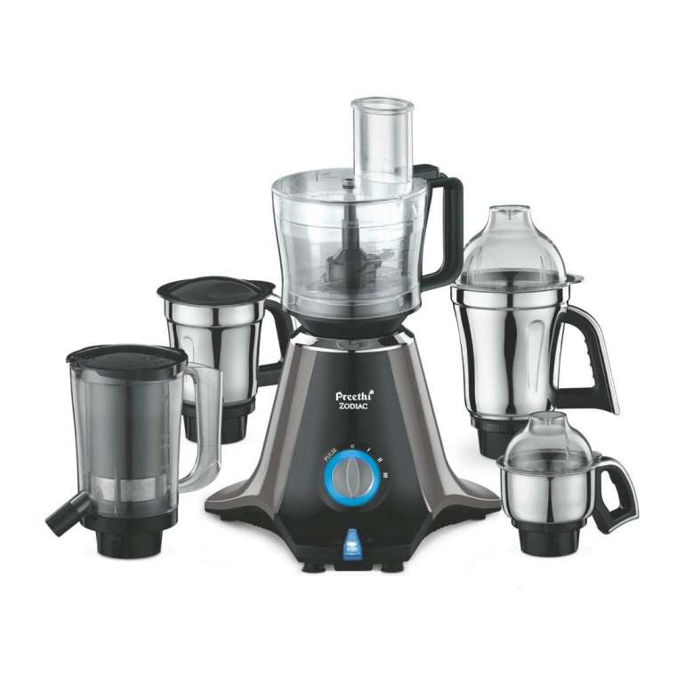 Preethi Zodiac MG 218 750-Watt Mixer Grinder with 5 Jars