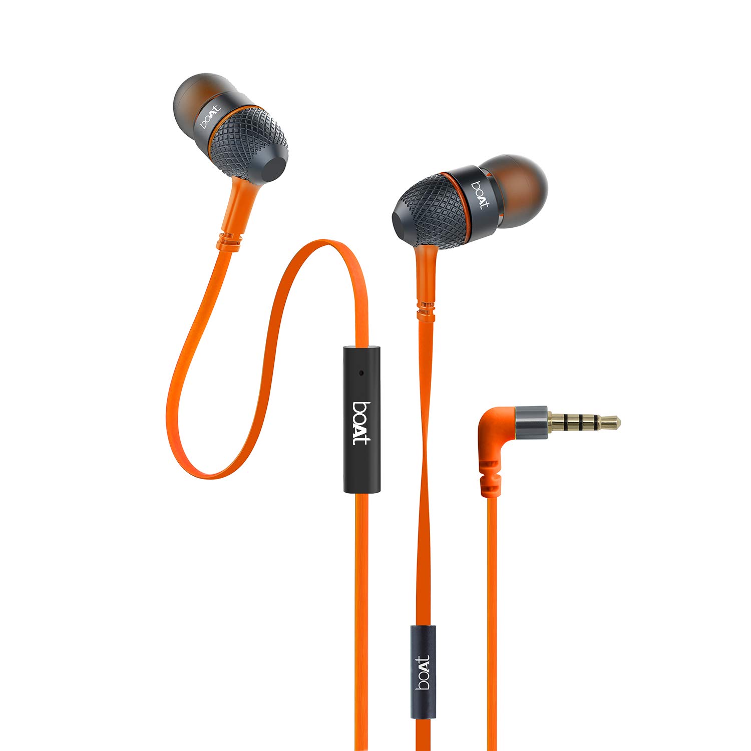 boAt Bassheads 225 in Ear Wired Earphones with Mic(Orange)
