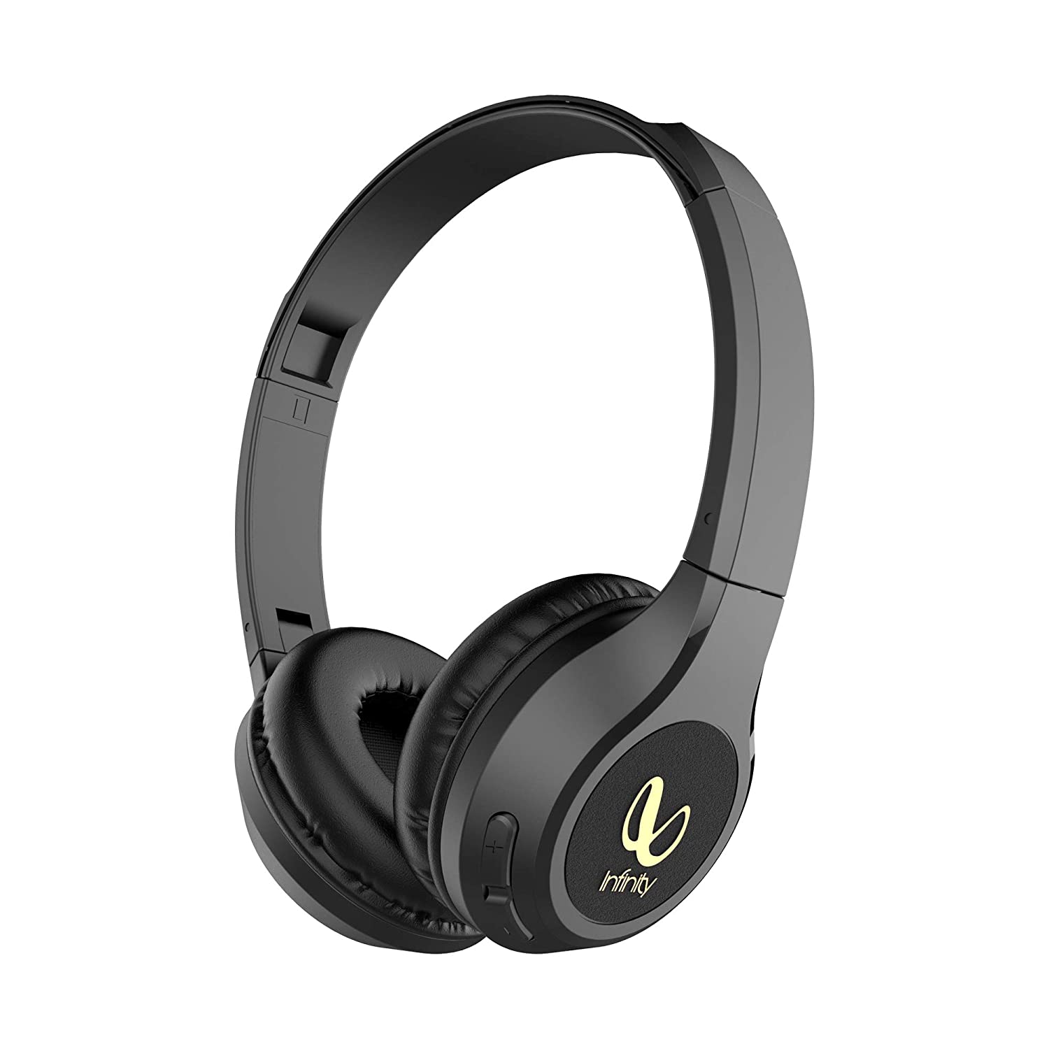 Infinity(JBL) Glide 510 On-Ear Wireless Headphone with Mic, 72 Hrs Playtime(Quick Charging), Dual Equalizer Deep Bass, Voice Assistant (Black)