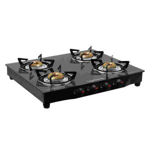 Lifelong 4 Burner Glass Top Gas stove