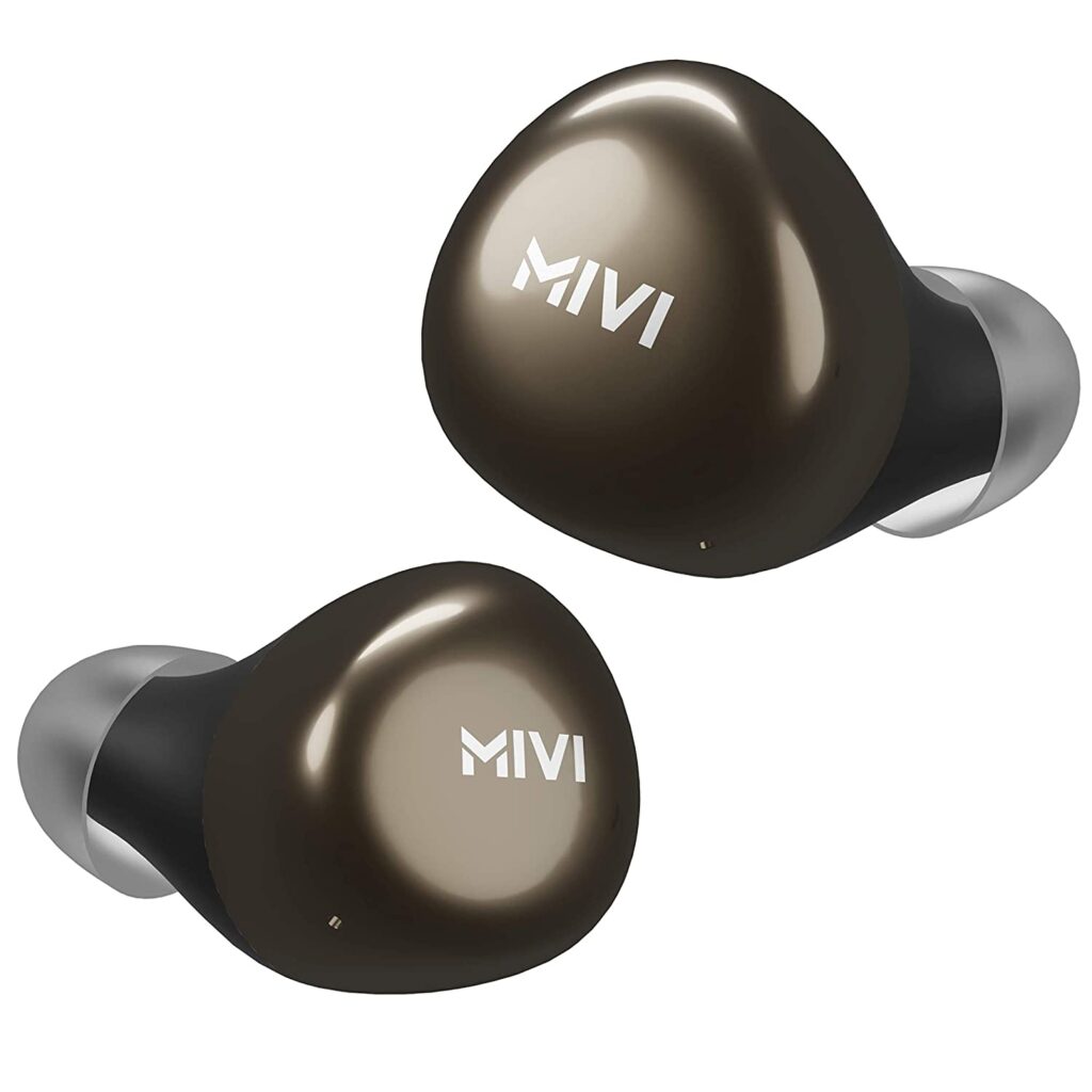 Mivi Duopods M40 True Wireless Bluetooth Earbuds with Studio Sound, Powerful Bass, 24 Hours of Battery and EarPods with Touch Control best Bluetooth earphones under 2000