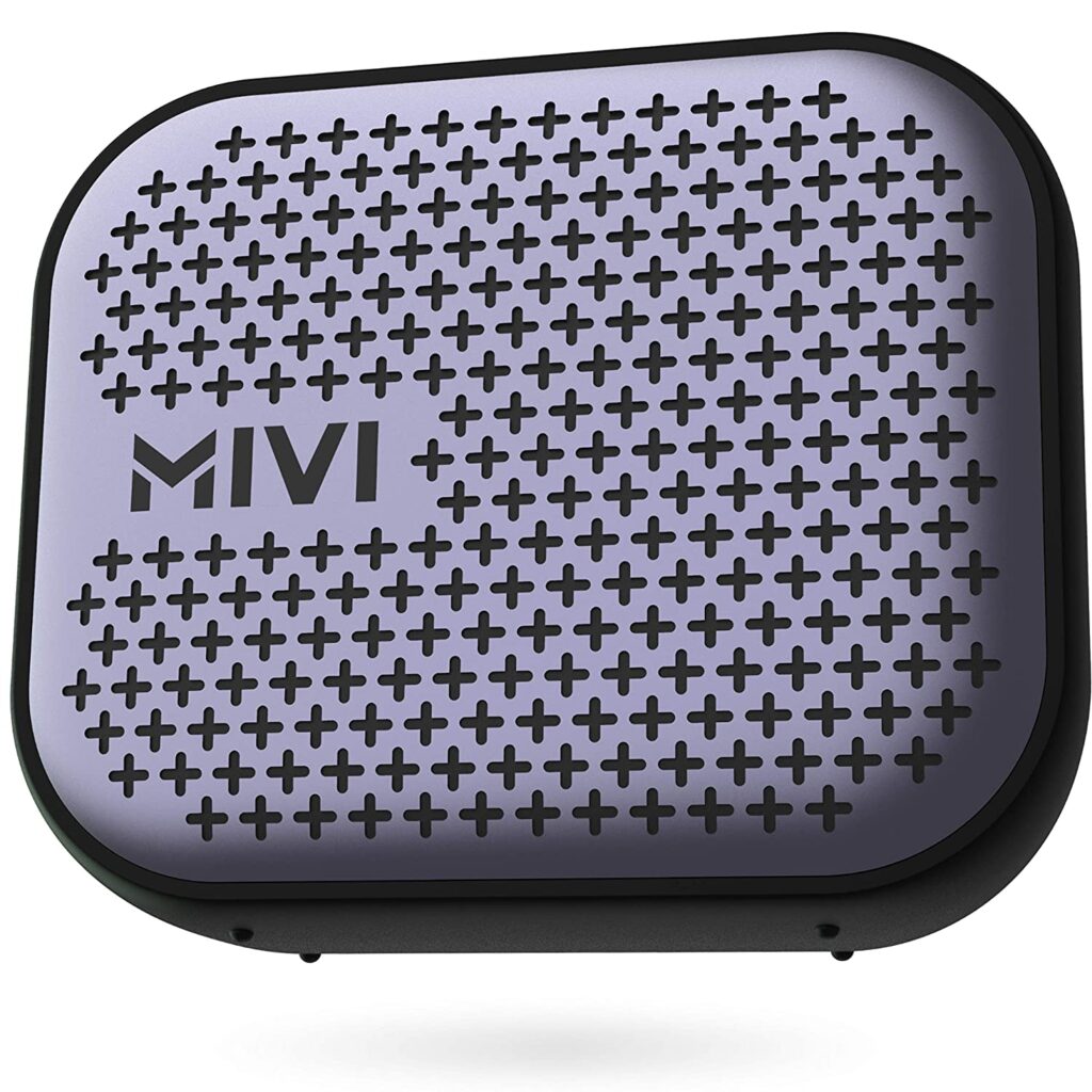 Mivi Roam 2 Wireless Bluetooth Speaker 5W, Portable Speaker with Studio Quality Sound, Powerful Bass, 24 Hours Playtime, Waterproof, Dual Pairing, Bluetooth 5.0 and in-Built Mic with Voice Assistance