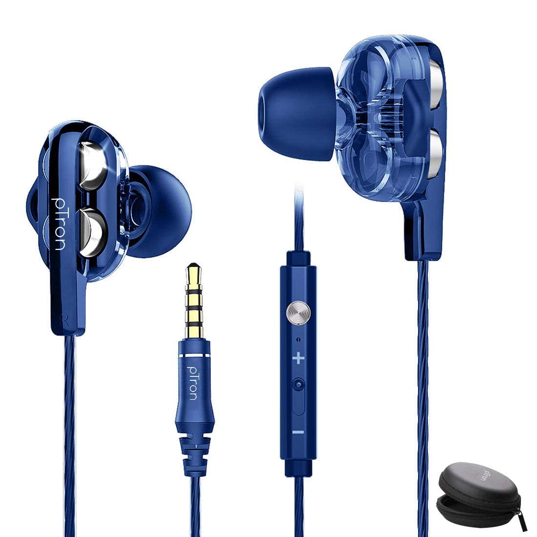 pTron Boom Ultima 4D Dual Driver Earphone with in-line Mic