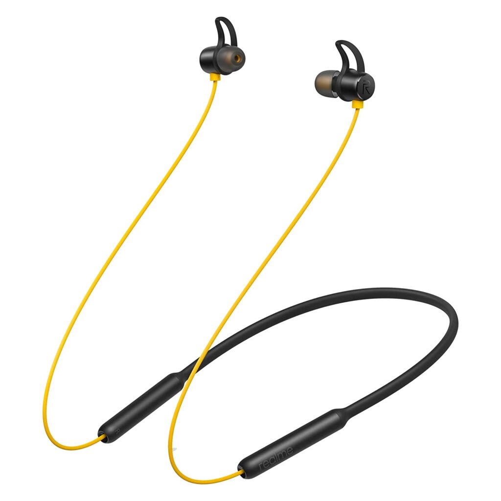 realme Buds Wireless in-Ear Bluetooth with mic (Yellow) best Bluetooth earphones under 2000