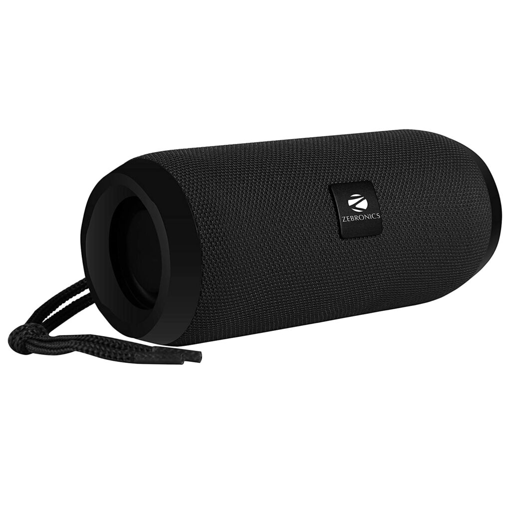 Zebronics Zeb-Action Portable BT Speaker with TWS Function, USB, mSD, AUX, FM, Mic & Fabric Finish(Black)